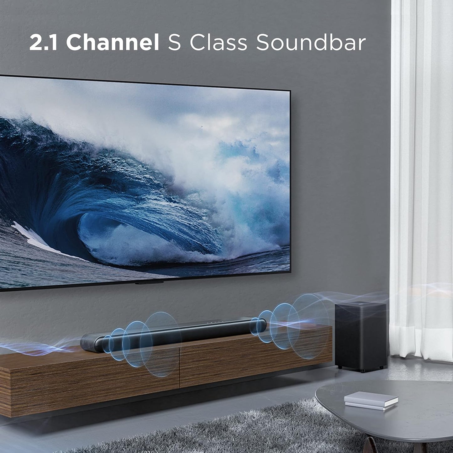 TCL S4210 2.1ch Sound Bar with Wireless Subwoofer (Renewed)