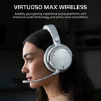Corsair Virtuoso MAX Silver Wireless Dolby Atmos Gaming Headset
