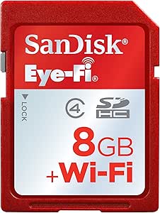 SanDisk SDSDWIFI-008G-X46 8GB Eye-Fi Wireless SDHC Memory Card