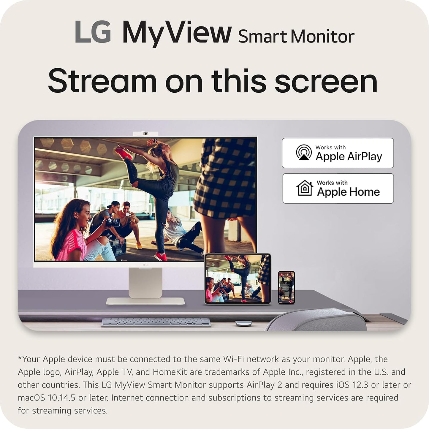 LG 32SR85U-W.AUS 32" 4K UHD Smart Monitor
