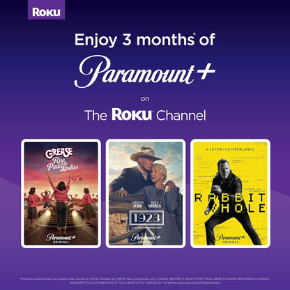 Roku Streaming Stick 4K+ - Voice Remote Pro, HDR, Dolby Vision