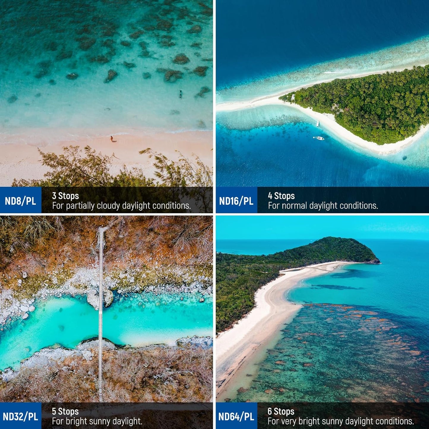 Neewer 10102901: DJI Air 3 ND/PL Filter Set