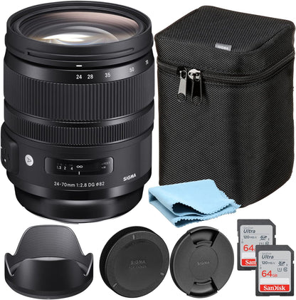 Sigma 24-70mm F2.8 Art Canon EF Lens Bundle