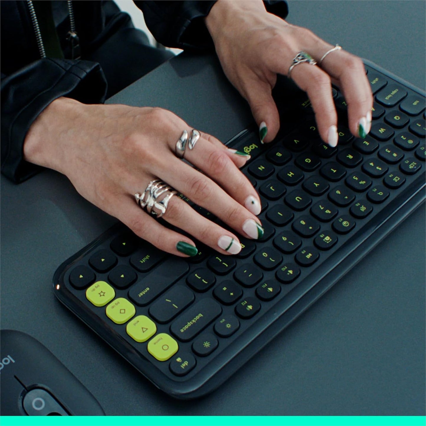 Logitech 920-013051 POP ICON Keys Bluetooth Wireless Keyboard Graphite