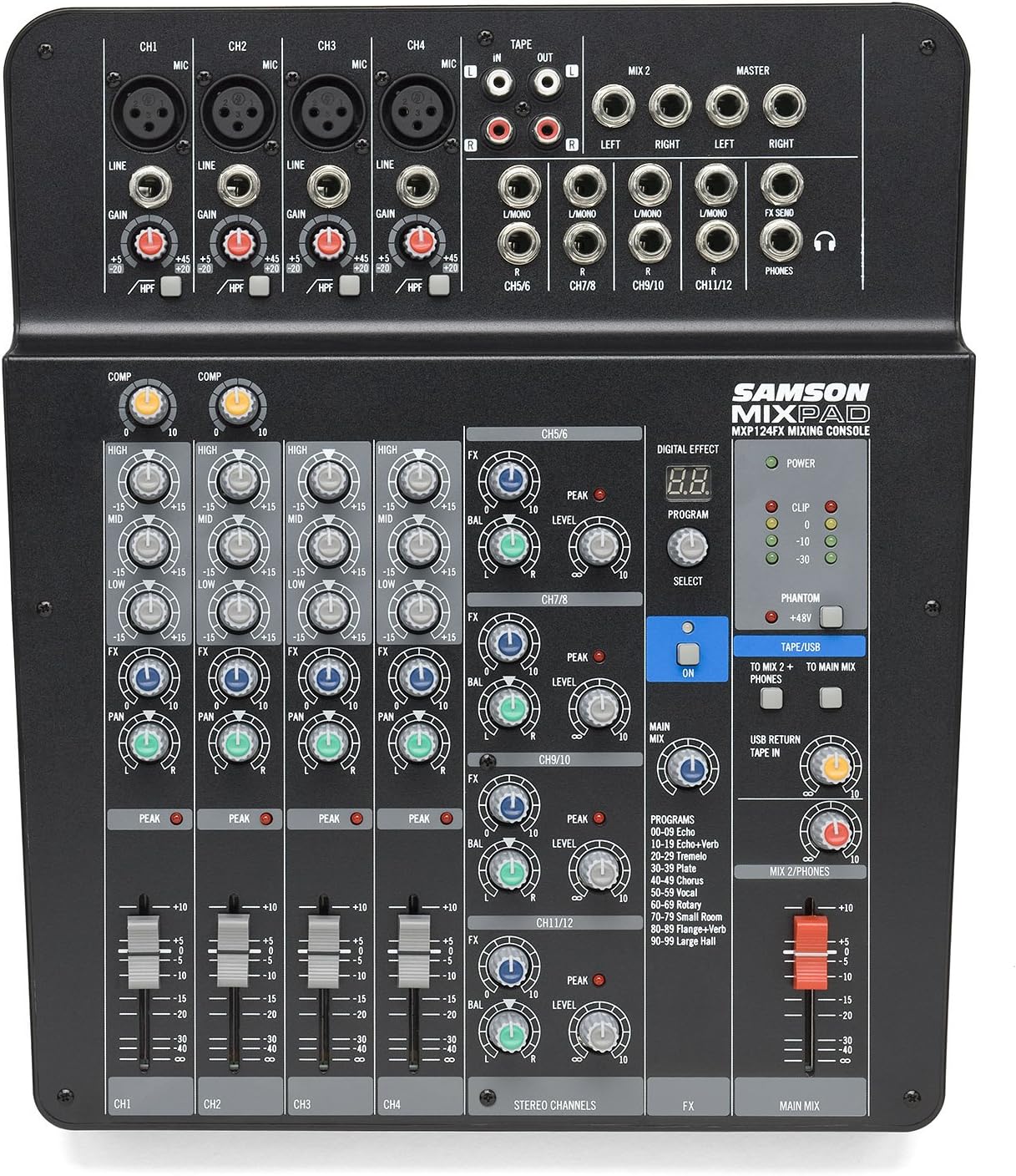 Samson SAMXP124FX Mixpad 12-Channel Analog Mixer