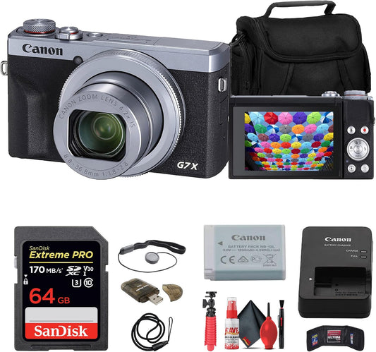 Canon 3638C001 PowerShot G7 X Mark III Silver Kit