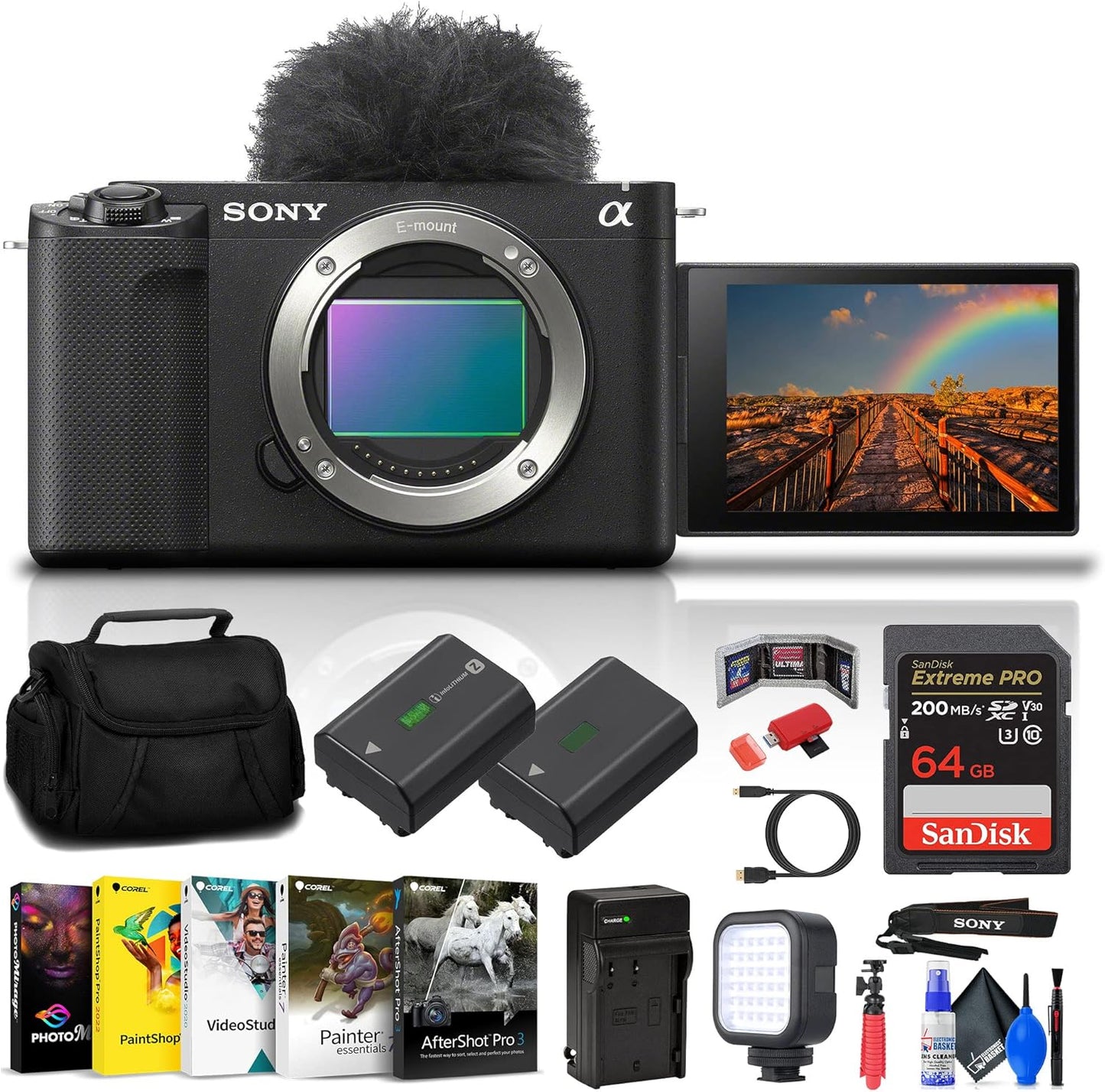 Sony ILCZVE1/B Alpha ZV-E1 Vlog Camera Kit Renewed