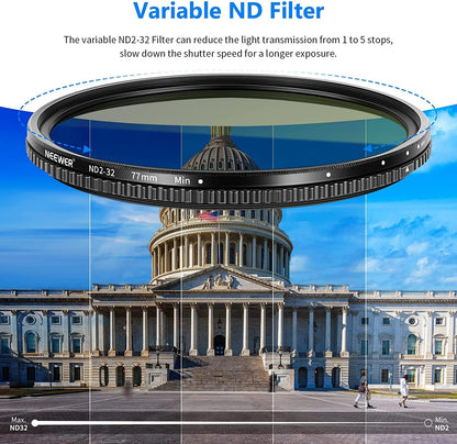 Neewer 10096730 77mm Variable ND Filter