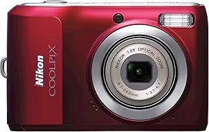 Nikon L20 Coolpix 10MP Digital Camera 3.6x Zoom Red — main product image