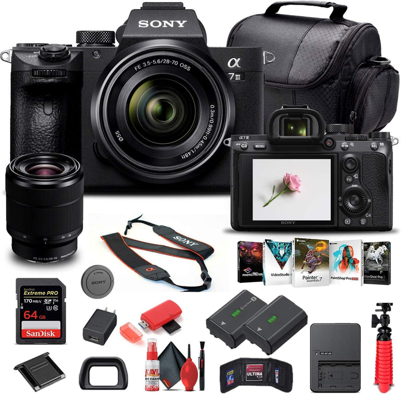 Sony ILCE7M3K/B Alpha a7 III Mirrorless Camera with 28-70mm Lens — main product image