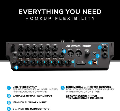 Alesis STRIKEMODULEBUN Strike Drum Module Electronic Drum Kits