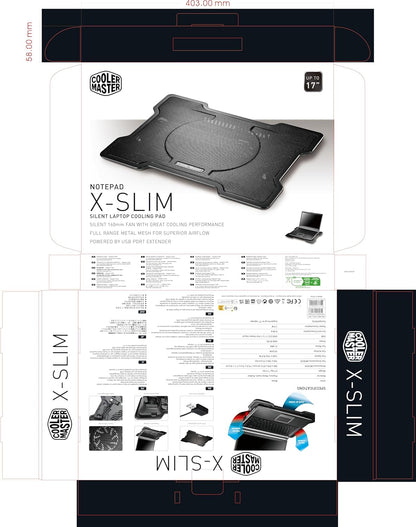 Cooler Master R9-NBC-XSLI-GP Ultra-Slim Laptop Cooling Pad