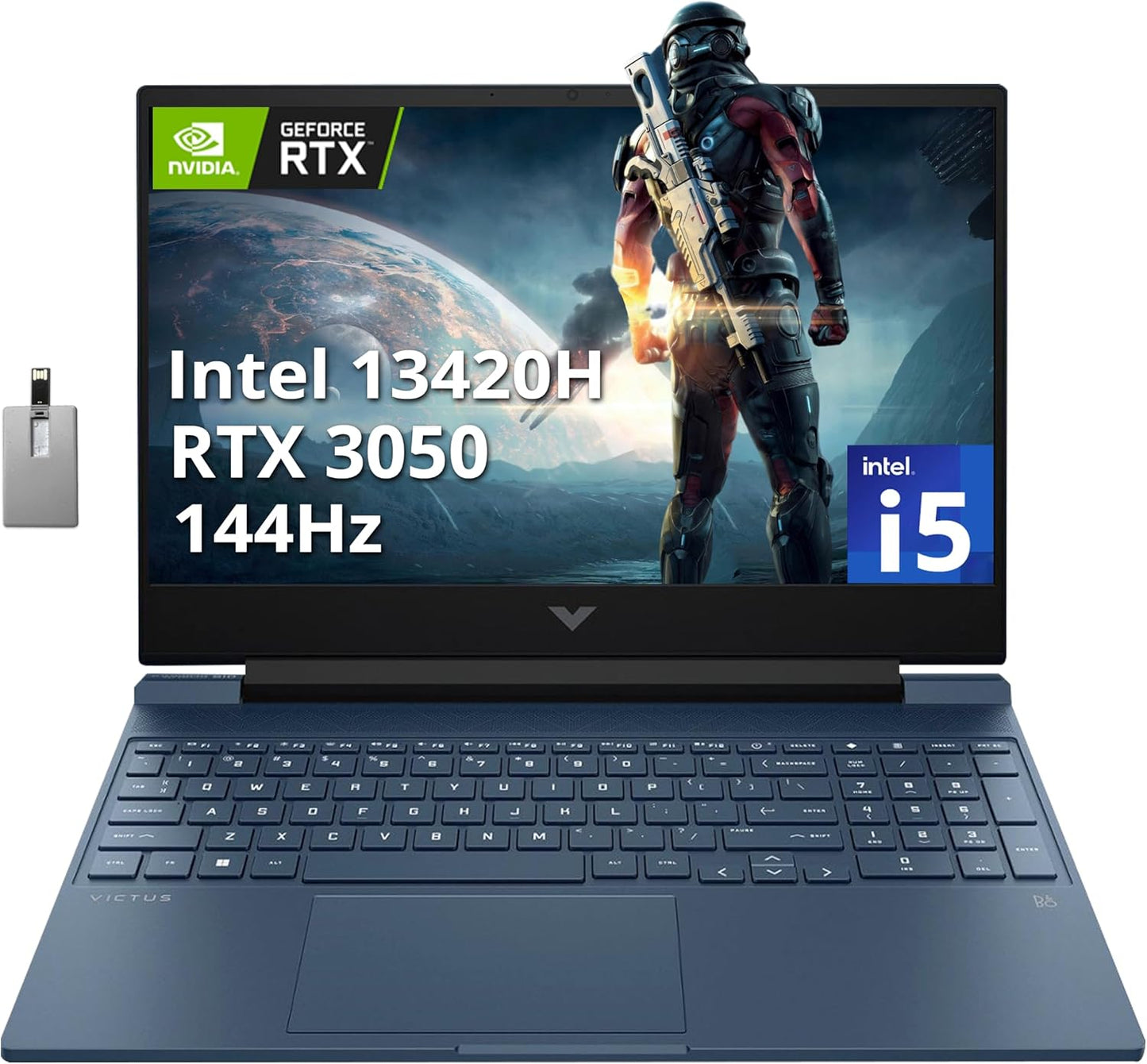 HP Victus Gaming Laptop - i5, RTX 3050, 64GB RAM, 4TB SSD