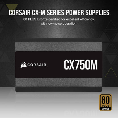 Corsair CP-9020222-NA CX750M 750W 80+ Bronze Semi-Modular PSU