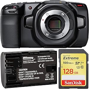 Blackmagic Design CINECAMPOCHDMFT4K Pocket Cinema Camera 4K Bundle