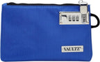 Vaultz Locking Money Bag 5x8 Inch - Blue