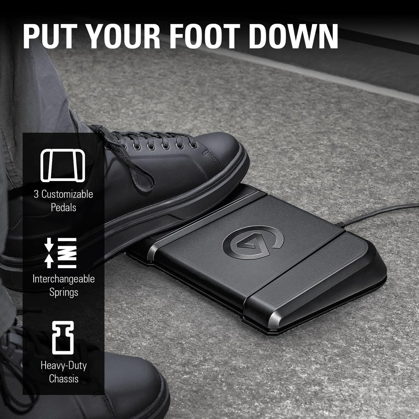 Elgato Stream Deck Pedal Hands-Free Controller Renewed