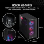 Corsair CS-9050092-NA Vengeance i7500 RTX 4060 Gaming PC