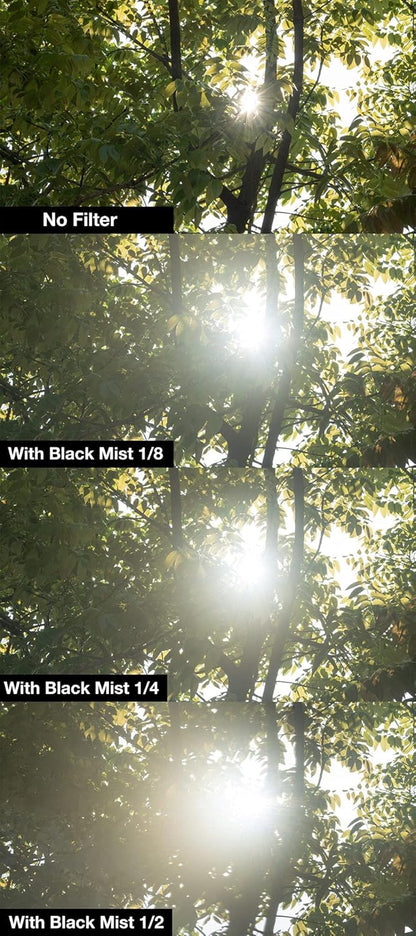 NiSi 49mm Black Mist 1/8 Lens Filter - Diffusion Effect