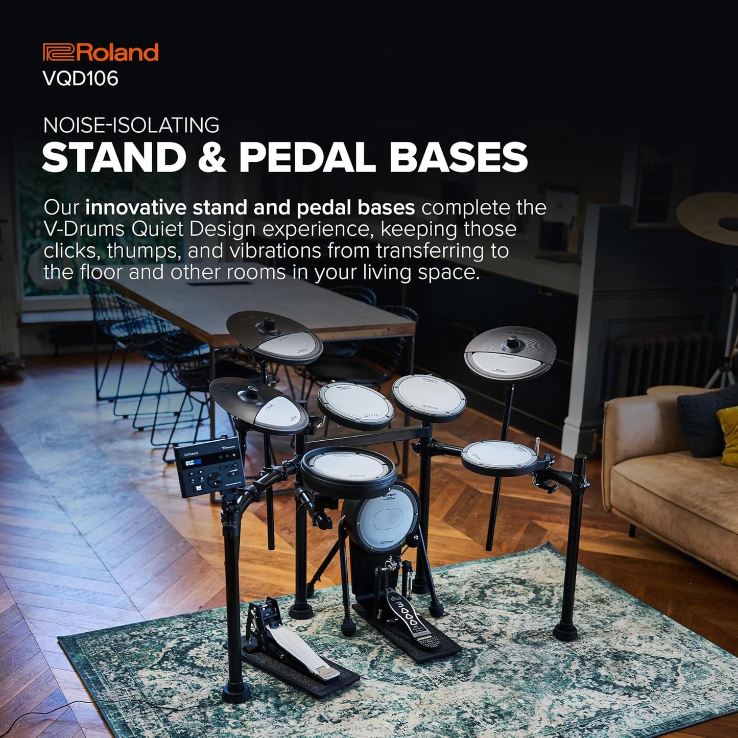 Roland VQD106 V-Drums Electronic Quiet Drum Kit