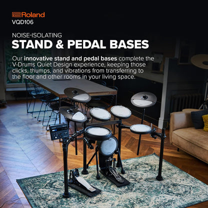 Roland VQD106 V-Drums Electronic Quiet Drum Kit