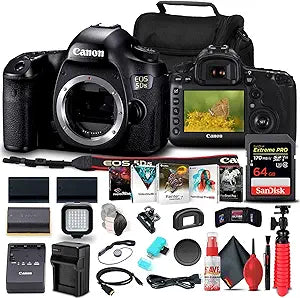 Canon 0581C002 EOS 5DS 50.6MP DSLR Camera Bundle (Renewed)