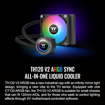 Thermaltake CLW360PL12SWA TH120 ARGB Sync V2 CPU Cooler