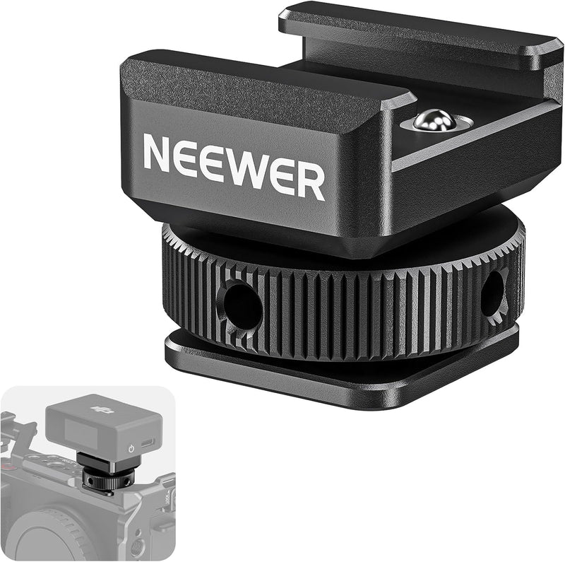 Neewer 10103114 Cold Shoe Mic Mount Adapters 2-Pack — main product image