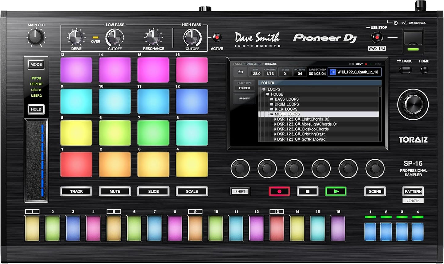 Pioneer DJ TSP-16 Toraiz SP-16 Sampling Workstation