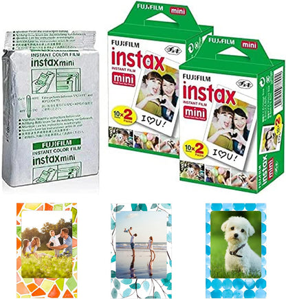 Fujifilm Instax Mini Instant Film 50 Sheets + Magnet Frames