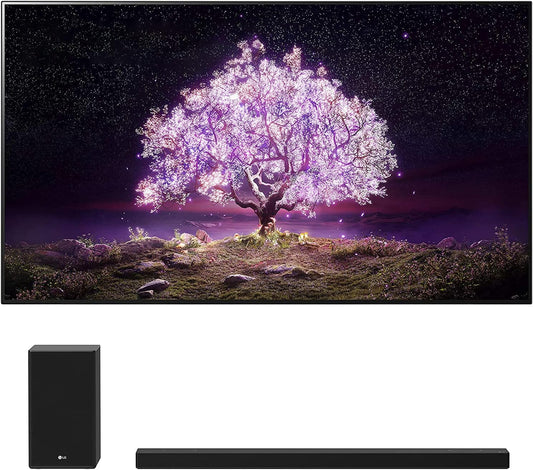 LG OLED83C1PUA 83" 4K OLED TV SP9YA Soundbar Used