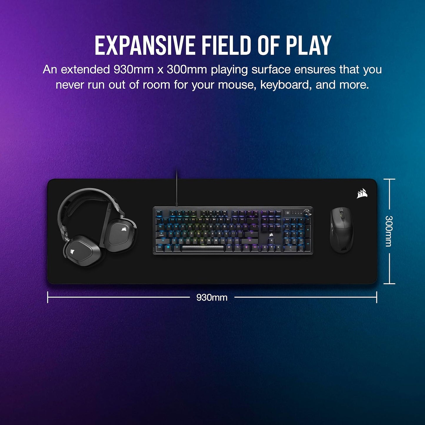 Corsair CH-941B141-WW MM500 v2 Extended Gaming Mouse Pad