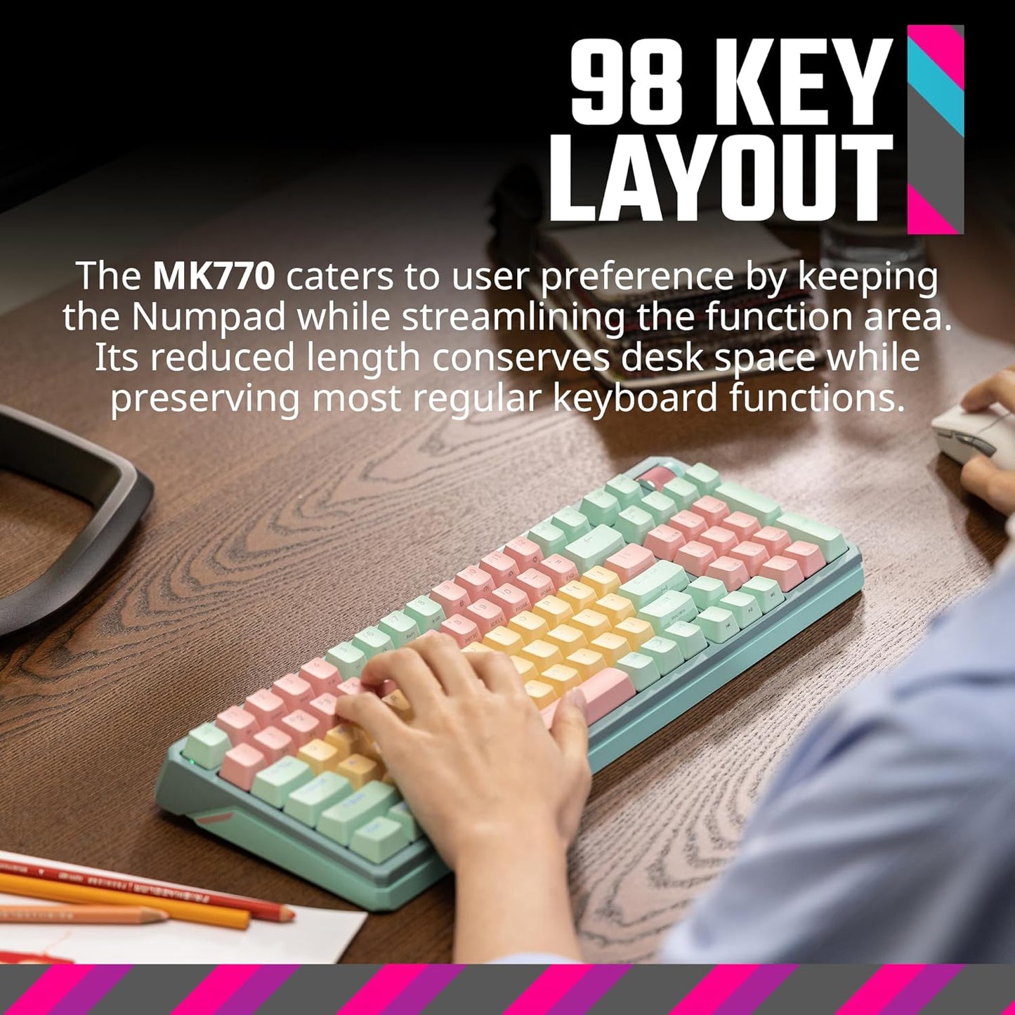 Cooler Master MK770 Macaron Wireless Mechanical RGB Keyboard