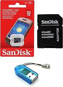 SanDisk 32G_TF_C4_R7 32GB MicroSDHC Card with Adapter