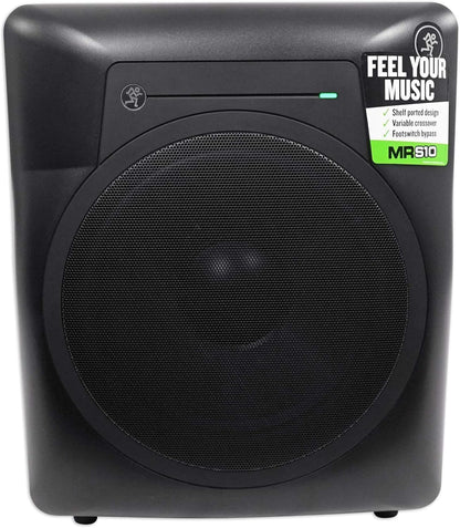 Mackie MRS10+RMF1 Studio Subwoofer & Mic Isolation Shield Bundle