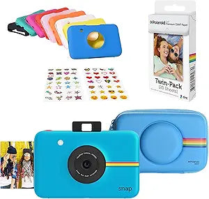 Polaroid AMZASK4SP01BL Snap Instant Camera Blue Kit + Paper