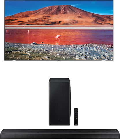 Samsung UN82TU7000 82" 4K Smart TV Soundbar Bundle (Used)