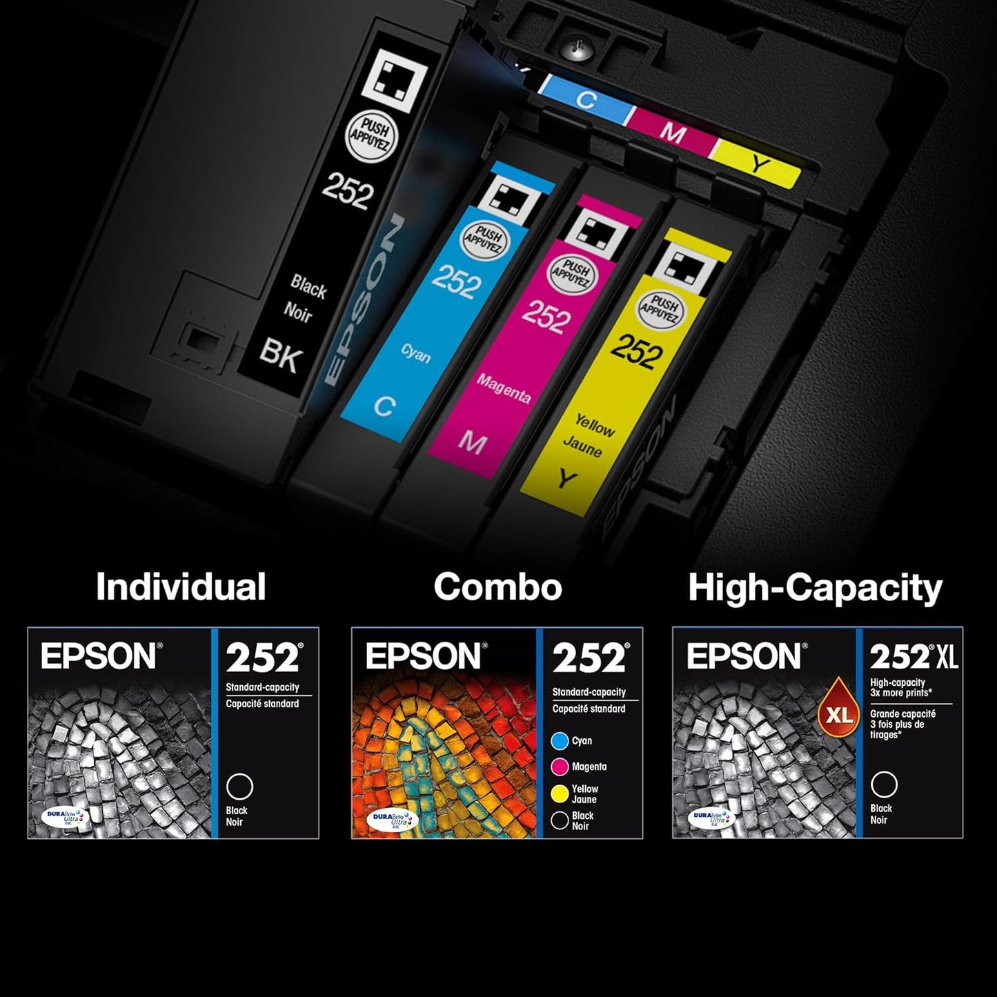 Epson 252XL220-S Cyan High Capacity Ink Cartridge