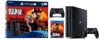 Sony CUH-7000 PS4 Pro 1TB SSD Red Dead Redemption 2 Bundle