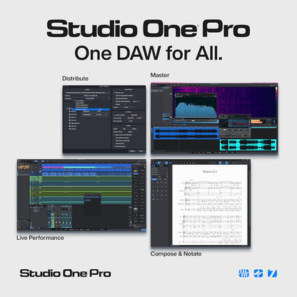 PreSonus Studio One Pro 7 Perpetual License Music Production DAW
