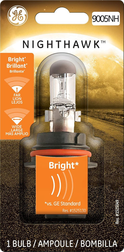 GE 90666 Nighthawk 9005 Halogen High Beam Headlight Bulb