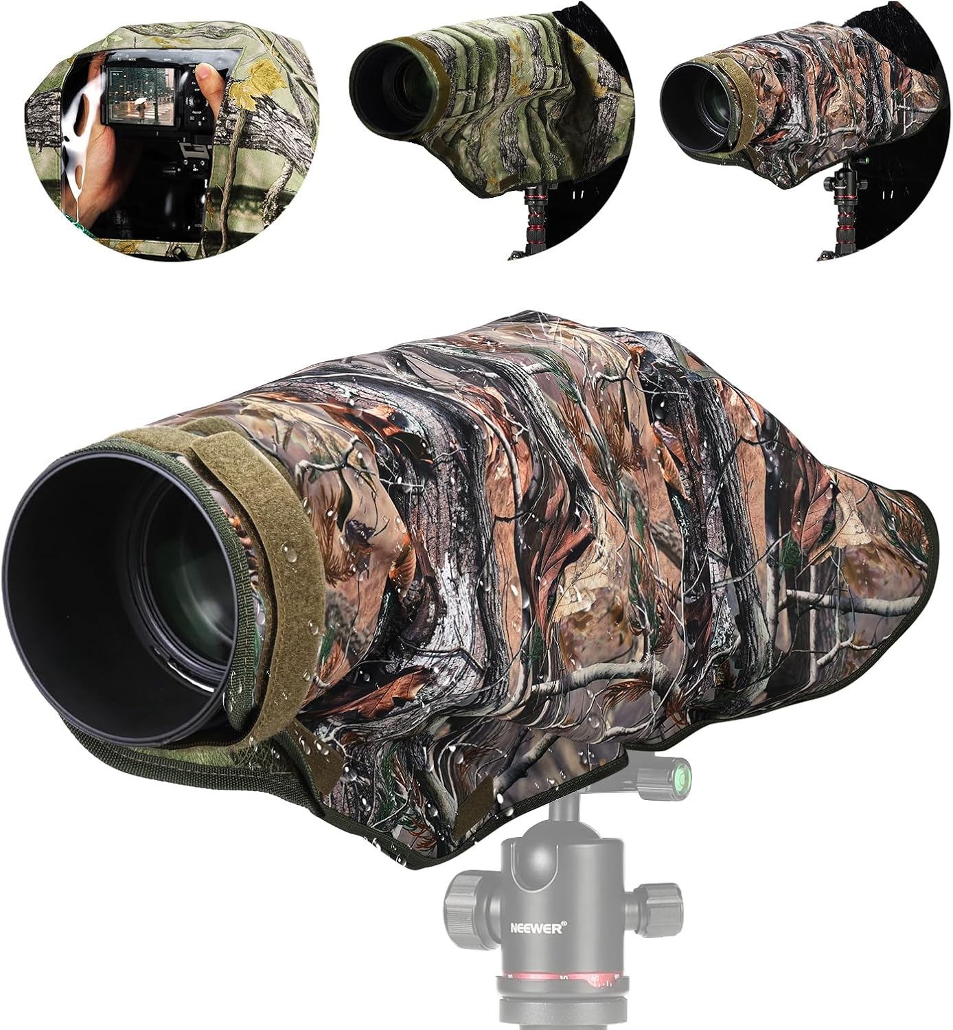 Neewer 10103334 XL Camouflage Waterproof Camera Rain Cover
