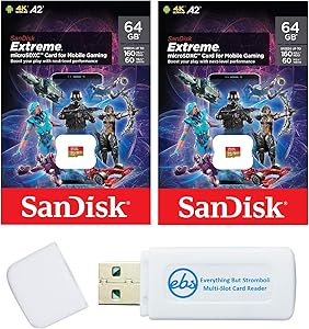 SanDisk SDSQXA2-064G-GN6GN Extreme Micro SD Card 64GB (2-Pack)