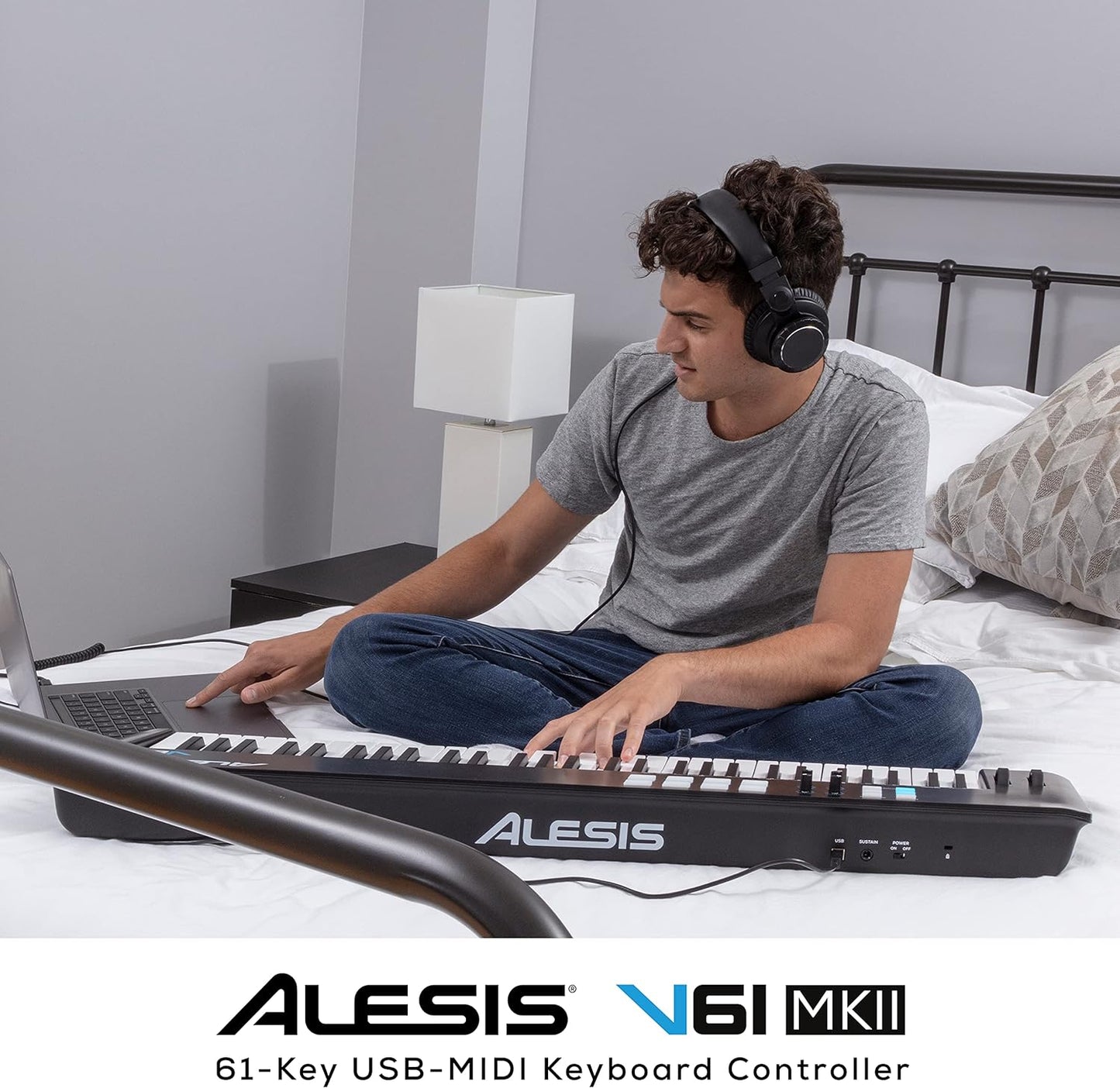 Alesis V61 MKII USB MIDI Keyboard Controller - 61 Velocity Keys