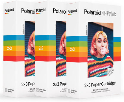 Polaroid 6184 Hi-Print 2x3 Paper - 60 Sheets Triple Pack