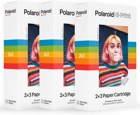 Polaroid 6184 Hi-Print 2x3 Paper - 60 Sheets Triple Pack