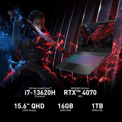 MSI KATANA15132000 RTX 4070 165Hz QHD Gaming Laptop