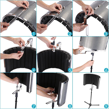 Neewer 40087498 Microphone Isolation Shield - Vocal Booth