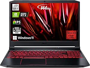 Acer Nitro 5 Gaming Laptop: i5, RTX 3050, 32GB RAM, 1TB SSD, 1TB HDD