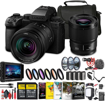 Panasonic DCS5M2XW/W Lumix S5 IIX Lens Kit Bundle